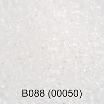 Бисер Чехия " GAMMA" круглый 2 10/ 0 2. 3 мм 5 г 1- й сорт B088 прозрачный ( 00050 ) 