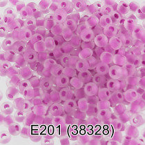 Бисер Чехия " GAMMA" круглый 5 10/ 0 2. 3 мм 5 г 1- й сорт E201 сиреневый мат. ( 38328 ) 