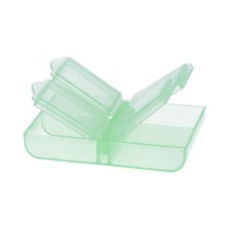 " Gamma" контейнер для бисера пластик T- 34 салатовый\ прозрачный