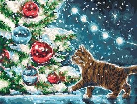 " ФРЕЯ" PNB/ PM- 067 Набор для раскрашивания по номерам 40 х 30 см " Пушистый подарок" 