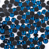 Страз клеевой " Zlatka" RS/ 144 SS30 6 - 6. 5 мм акрил 144 шт в пакете с еврослотом 017 т. голубой ( capri blue) 